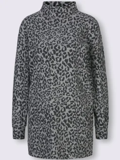 T-shirt long jacquard