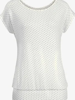 T-shirt long large ceinture à l'ourlet pour un port long ou court plissé