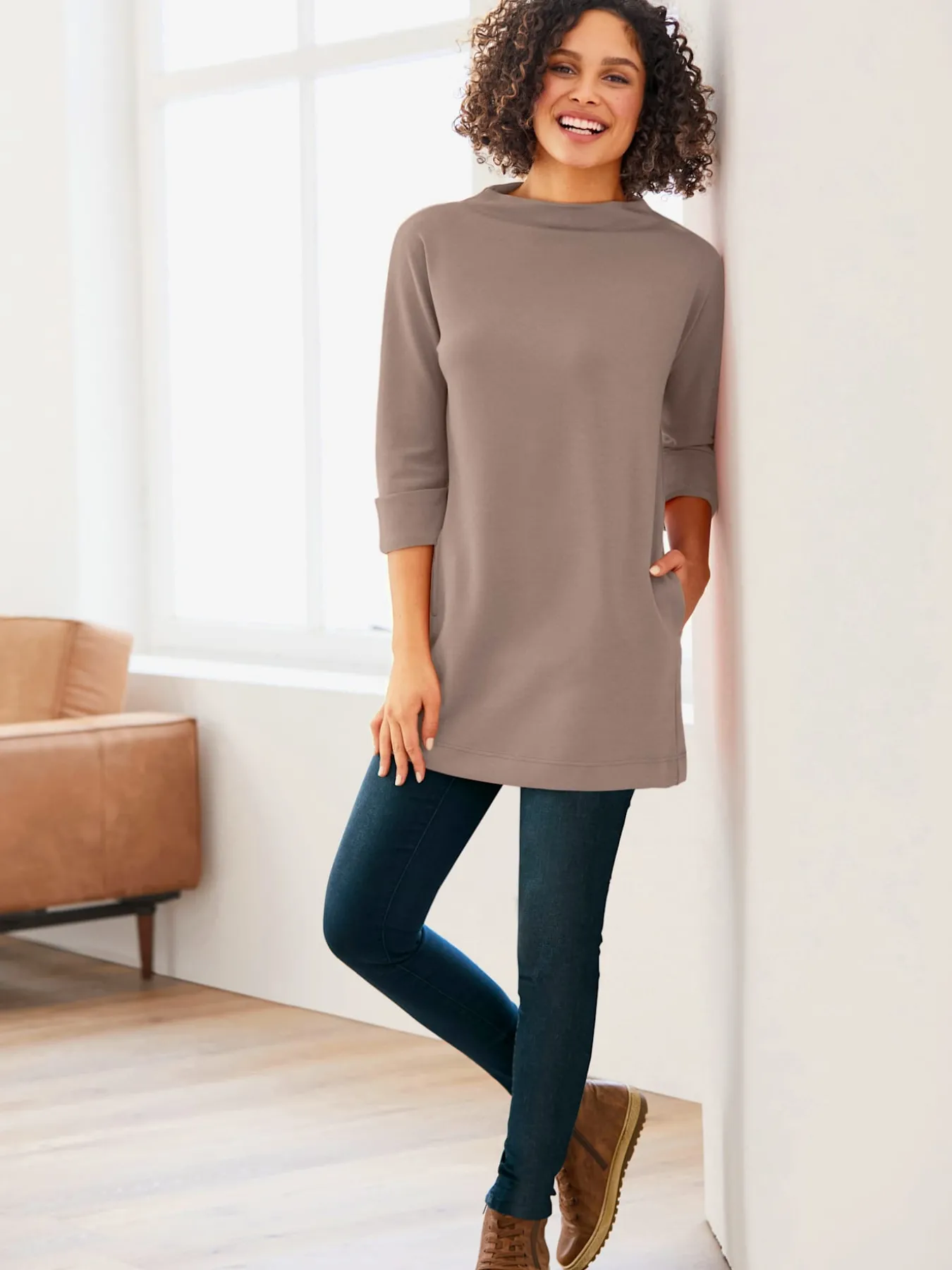 T-shirt long élasthanne