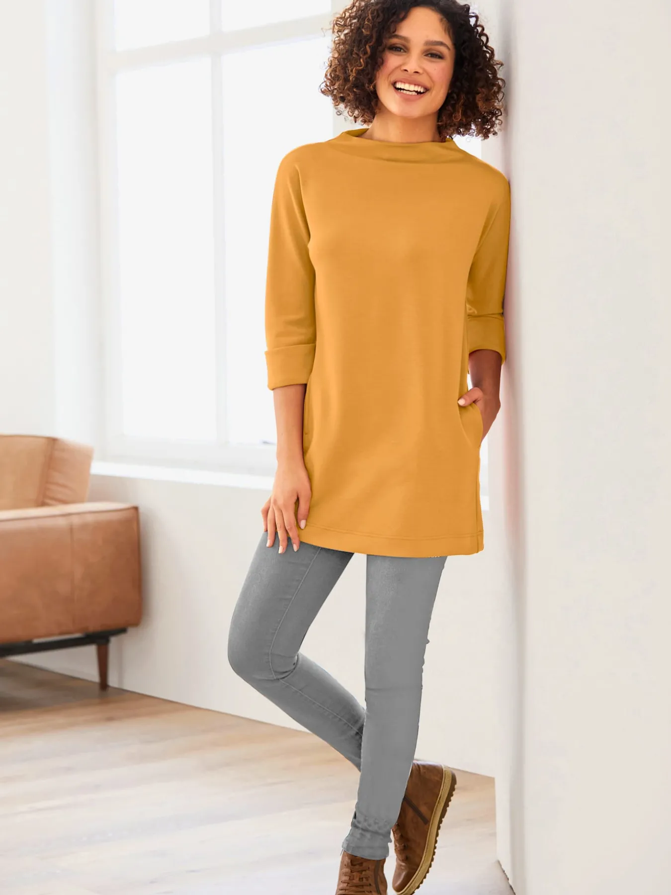 T-shirt long élasthanne