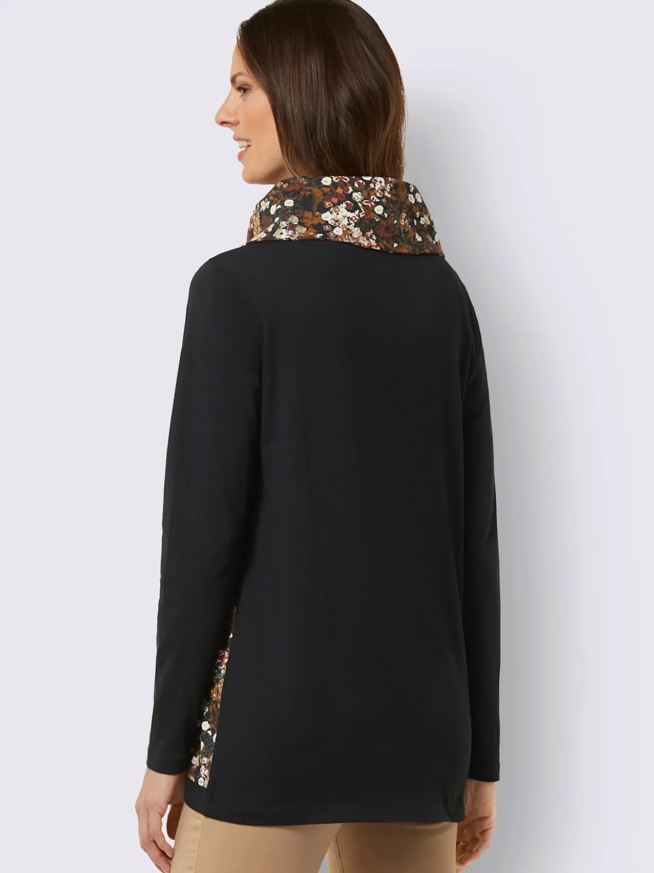 T-shirt long modèle affinant