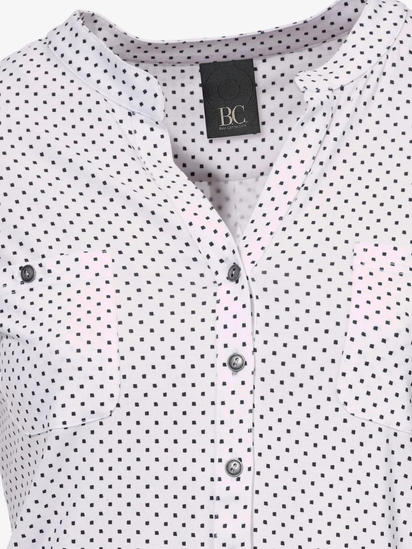 T-shirt look décontracté et moderne, poche plaquée