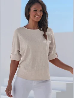 T-shirt manches avec bride et bouton pour un port différent - longues ou courtes