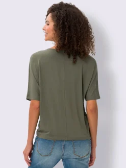 T-shirt manches chauve-souris viscose douce et fluide