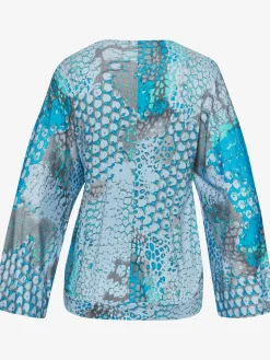 T-shirt manches chauve-souris encolure en v dégagée