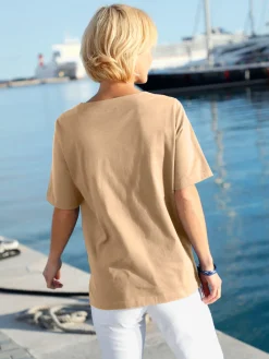 T-shirt manches courtes col rond imprimé coquillages