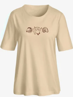 T-shirt manches courtes col rond imprimé coquillages