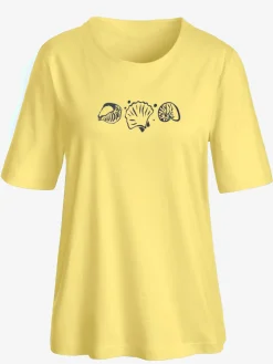 T-shirt manches courtes col rond imprimé coquillages