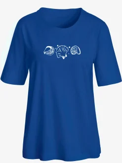 T-shirt manches courtes col rond imprimé coquillages