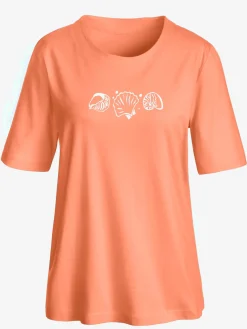 T-shirt manches courtes col rond imprimé coquillages