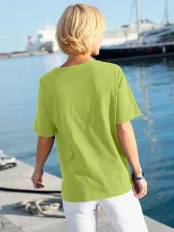 T-shirt manches courtes col rond imprimé coquillages