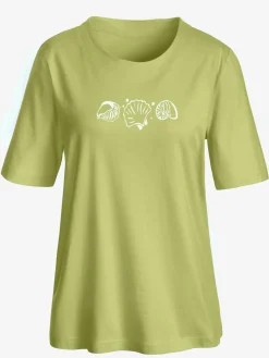 T-shirt manches courtes col rond imprimé coquillages