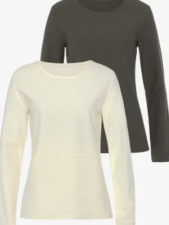 T-shirt manches longues basiques tendance