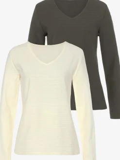 T-shirt manches longues basiques tendance