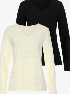 T-shirt manches longues basiques tendance