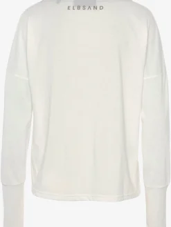 T-shirt manches longues large encolure ronde