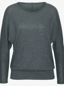 T-shirt manches longues manches chauve-souris longues