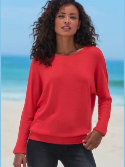 T-shirt manches longues manches chauve-souris longues