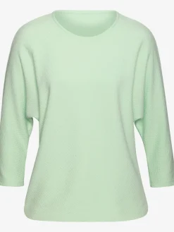 T-shirt manches longues motif jacquard discret