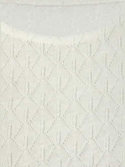 T-shirt manches longues tricot fin ajouré