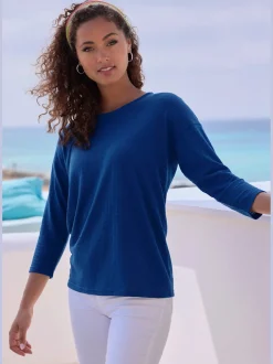T-shirt manches longues tricot structuré tendance