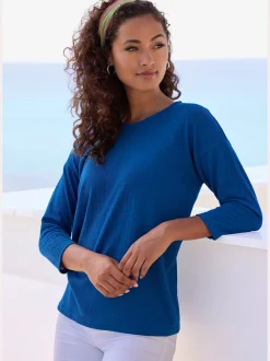 T-shirt manches longues tricot structuré tendance