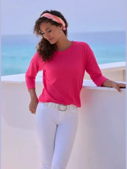 T-shirt manches longues tricot structuré tendance
