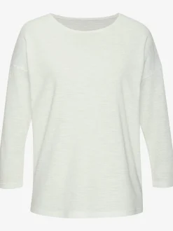 T-shirt manches longues tricot structuré tendance