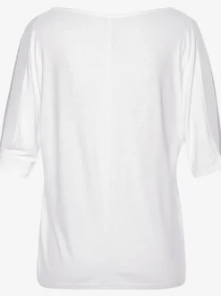 T-shirt manches mi-longues avec découpe