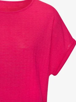 T-shirt matière structurée douce et peu froissable