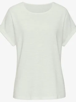 T-shirt matière structurée douce et peu froissable
