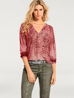 T-shirt motif à pois tendance