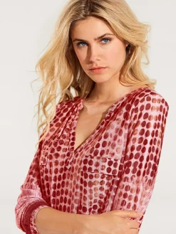 T-shirt motif à pois tendance