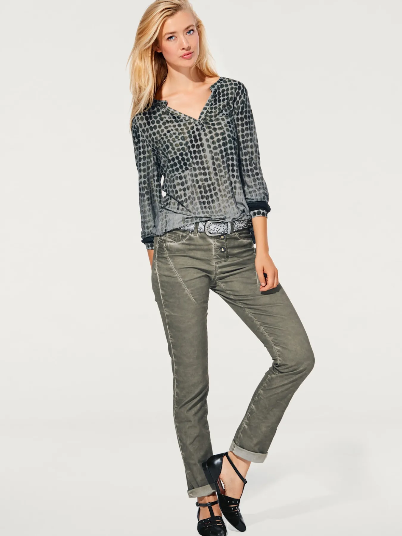 T-shirt motif à pois tendance