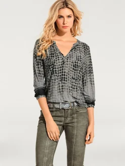T-shirt motif à pois tendance