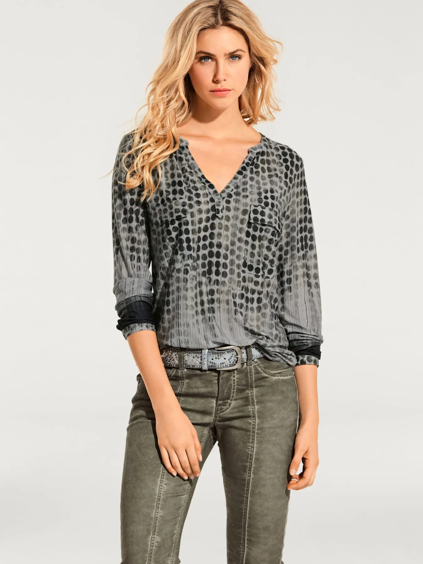 T-shirt motif à pois tendance