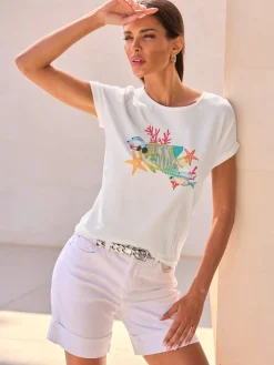T-shirt motif imprimé