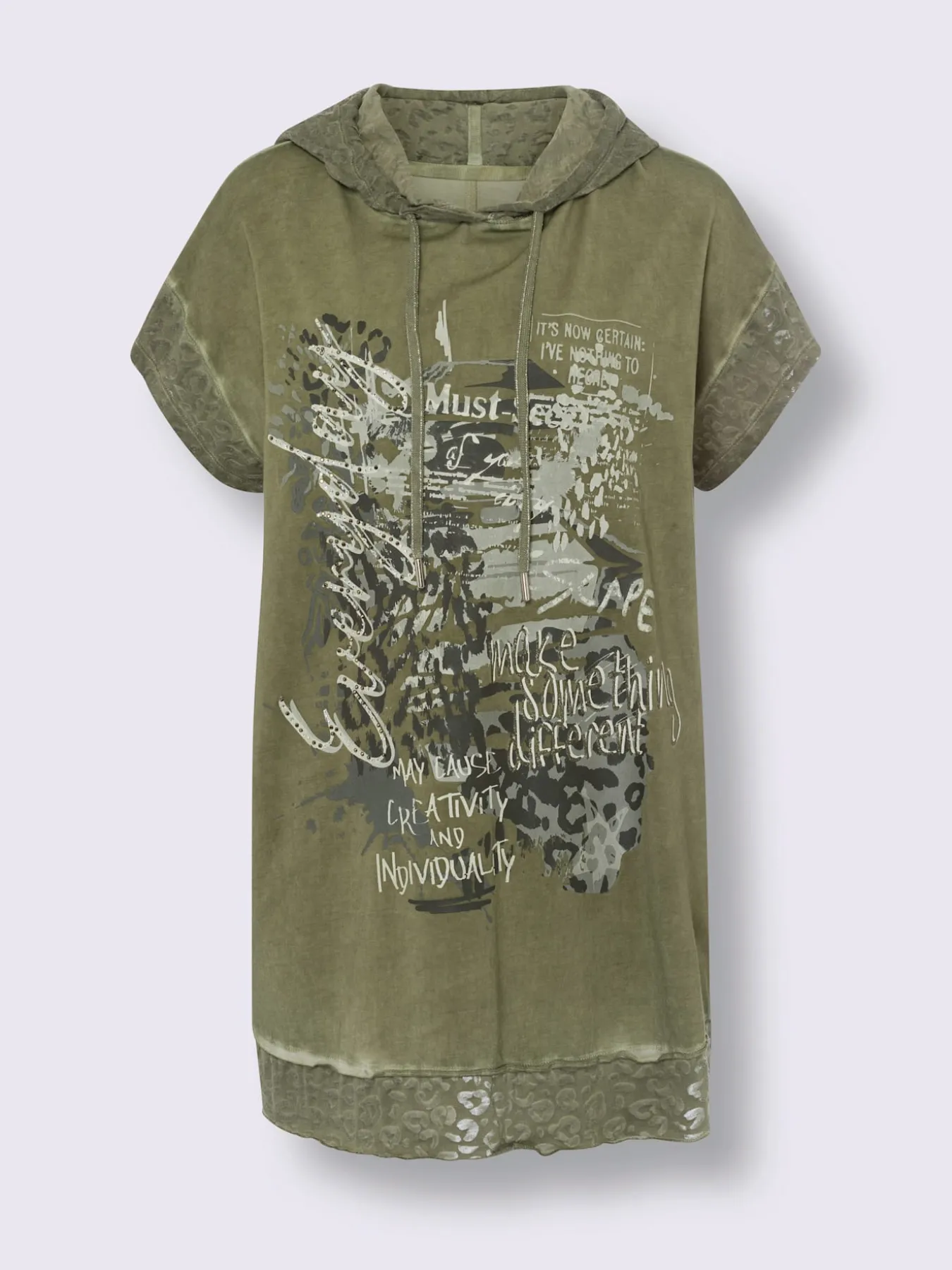 T-shirt motif imprimé devant