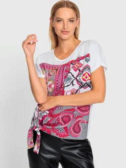 T-shirt motif imprimé devant