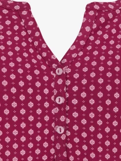 T-shirt patte de boutonnage avec boutons légèrement brillants