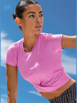 T-shirt performance effet cache-cœur