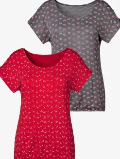 T-shirt petit nœud et découpe au niveau des manches