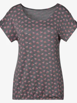 T-shirt petit nœud et découpe au niveau des manches