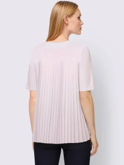T-shirt plissé élasthanne