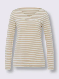 T-shirt rayé mélange de modal doux