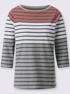 T-shirt rayé qualité coton