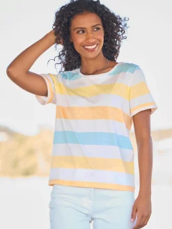 T-shirt rayé rayures tendance