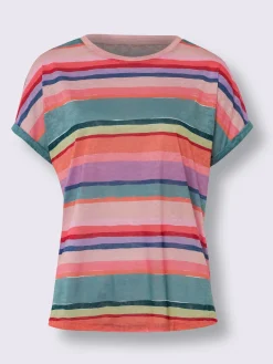 T-shirt séduisant motif à rayures