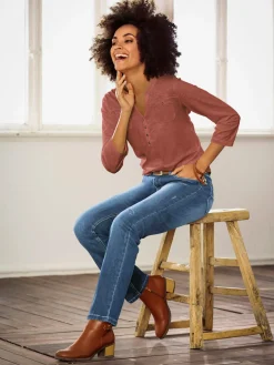 T-shirt simple patte boutonnage poches poitrines