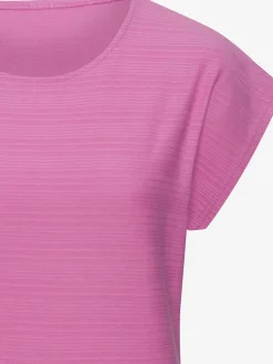 T-shirt structure rayée tendance